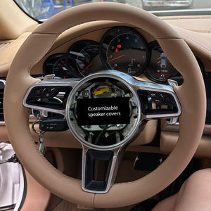 Volant en cuir neuf pour Porsche Panamera Macan Cayenne Boxster Cayman <span class=keywords><strong>Taycan</strong></span> 918 911 718 970 971, volant personnalisé - Product Image 3