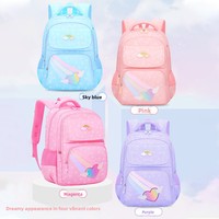 Nouveau sac d'école en nylon Oxford pour filles, élèves du primaire, classes 16, sac à dos léger anti-douleur dorsale, grande capacité