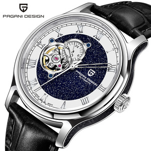 Pagani Design Men's <b>Automatic</b> Mechanical <b>Watch</b> Stainless Steel <b>Skeleton</b> Dial 100m Water Resistant PDYS015 - Product Image 1