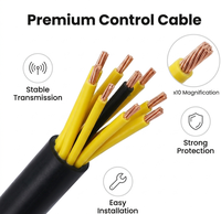 Cable Multifilar Flexible de Cobre 450/750V Kvv Kvvr Kvvp Kvvp22 Kvvrp con Aislamiento XLPE y Revestimiento de PVC IP44 -55~200