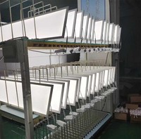 Lumières commerciales led panneau lumineux 600x600 36w 48w carré encastré plafond led panneau lumineux