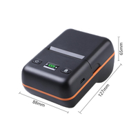 Imprimante d'étiquettes thermiques portable, mini imprimante de reçus de poche, interface USB, largeur 58 mm, en stock