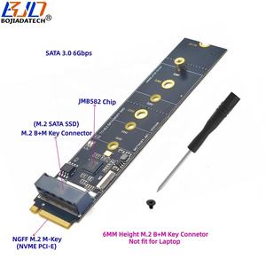 Fabrika doğrudan satış NGFF <span class=keywords><strong>M</strong></span>.2 anahtar anahtar-<span class=keywords><strong>m</strong></span> arayüzü B + <span class=keywords><strong>M</strong></span> yuvası 2280 22110 SATA SSD dönüştürücü adaptör kartı stokta - Product Image 1