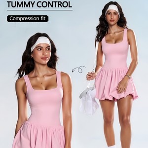 Falda Deportiva 2 en 1 para Mujer, Antiexposición, con Bolsillos, Falda-Pantalón de Secado Rápido para Tenis, Running y Gimnasio - Product Image 1