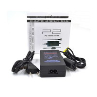 Untuk Konsol PS2 70000 Konsol Game EU/US Adaptor AC Colokan EU Konverter Catu Daya Pengisi Daya Dinding Pengisi Daya Perjalanan