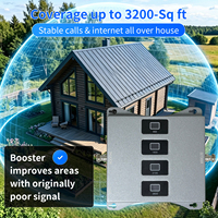 Penguat Sinyal Ponsel Quad Band Layar LCD Pintar 2G 3G 4G LTE Pengulang Sinyal Ponsel Penguat Jaringan Paket Lengkap