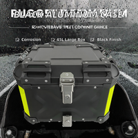 Boîte à bagages arrière universelle en aluminium pour moto, scooter électrique, vélo électrique, coffre de rangement latéral 36-65L