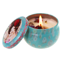 Bougies auriculaires 100% naturelles à la cire de soja, ensemble de cadeau parfumé, bougie aromathérapie et d'arôme avec fleur sèche, pour la maison