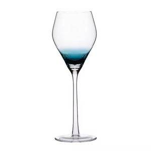 Vente en gros gobelet en cristal créatif de forme unique décoration de fissure de glace bleue transparente <span class=keywords><strong>verre</strong></span> à <span class=keywords><strong>vin</strong></span> rouge de haute qualité - Product Image 5