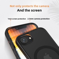 Coque de téléphone magnétique multicolore style Ins en TPU+PC pour 17E, anti-traces de doigts, protection 360°, compatible avec la charge sans fil