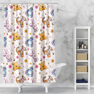 <strong>Funny</strong> Unicorn Riding Dinosaur <strong>Shower</strong> <strong>Curtain</strong>, Cool Cute Cartoon Space Colorful Rainbow Fantasy Galaxy <strong>Shower</strong> <strong>Curtains</strong> for Kids - Product Image 3