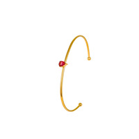 Bracelet Gaovo Unique Designer avec Pierre de Naissance, Incrusté de Zircons Colorés, Plaqué Or, en Acier Inoxydable, Bijou Minimaliste Tendance pour Femme