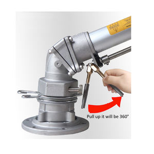 Arroseur <span class=keywords><strong>à</strong></span> percussion en métal de 2 ''avec alliage d'aluminium et laiton Pistolet de pluie de 3 pouces, <span class=keywords><strong>raccord</strong></span> de tuyau et bride de tuyau de 4 pouces - Product Image 2