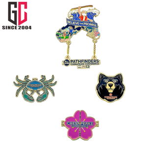 15 عامًا من المصنع المكسيكي يؤمن بالوعد بمكتشف المسار المعدني لنادي Camporee المعدني دبابيس طية صدر السترة Creer enla promesa - Product Image 6