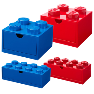 Contenedor de Cajón de Escritorio Rojo LEGO Mod. 4 Accesorios Interiores de 15.8x15.8x13h - Product Image 1
