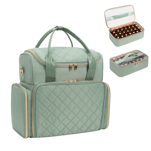 ReIaveI 56 botellas de mochila de almacenamiento de esmalte de uñas caja de almacenamiento de luz de uñas impermeable <span class=keywords><strong>profesional</strong></span> <span class=keywords><strong>maleta</strong></span> de manicura - Product Image 3