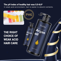Shampooing et après-shampoing à l'huile d'argan marocaine naturelle, utilisés pour hydrater et réparer les cheveux abîmés, nourrissant le cuir chevelu