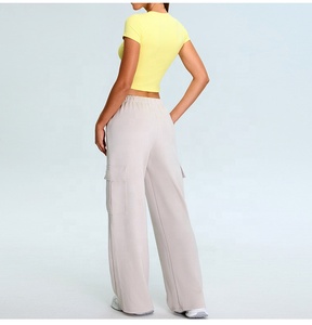 <span class=keywords><strong>T</strong></span>-<span class=keywords><strong>shirt</strong></span> de sport pour <span class=keywords><strong>femme</strong></span> à manches courtes, coupe ajustée, respirant, simple, idéal pour l'entraînement en salle de sport (OEM) - Product Image 6