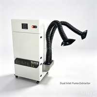 Extracteur de fumée laser, purificateur d'air pour machine de gravure laser/purificateur de gaz d'échappement de machine laser, filtre HEPA