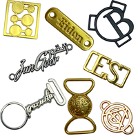Saco de metal para etiqueta, sacola acessórios personalizada de marca de metal gravada logotipo