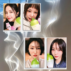 4 piezas/set de photocards brillantes HD de <span class=keywords><strong>MAMAMOO</strong></span>, tarjetas LOMO tipo lightstick, postales de doble cara, regalo para fans de Solar Moon, Byul, Whee-in, Hwa Sa - Product Image 6