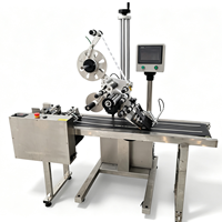 Machine d'étiquetage automatique verticale à surface plane pour sacs, boîtes, cartes - Équipement d'emballage à pagination automatique