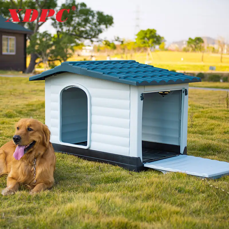 Venta al por mayor moderna de tamaño personalizado de plástico perrera para mascotas Casa de perro