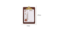 Tableau de menu miniature, Porte-menu, Planche à dessin, Modèle de jouet, Accessoires pour maison de poupée, Mini porte-documents en papier, Porte-documents