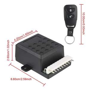 ระบบกุญแจรีโมทไร้สาย 12V สำหรับเปิด-ปิดกระจกประตูรถยนต์ 2 ปุ่ม พร้อมระบบล็อคไฟฟ้า อุปกรณ์ตกแต่งภายในรถยนต์ - Product Image 2