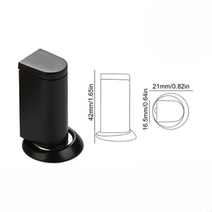 Tope de puerta magnético Invisible cuadrado de estilo moderno, Protector de pared, Tope de puerta montado en el suelo para puerta de madera - Product Image 3