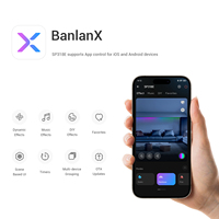Contrôleur LED RGB PWM intelligent 3 canaux 5-24 V CC SP318E avec contrôle via l'application BanlanX, capteur audio, portée sans fil de 30 m, garantie de 3 ans, facile à utiliser