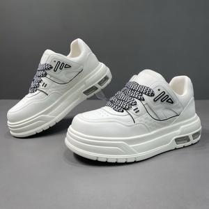 <span class=keywords><strong>Chaussures</strong></span> décontractées basses à lacets de luxe <span class=keywords><strong>pour</strong></span> hommes, style coréen, plateforme, tendance, blanches, <span class=keywords><strong>pour</strong></span> adolescents et étudiants, nouvelle collection printemps 26 - Product Image 4