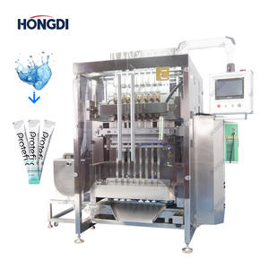 Máquina automática de envasado de líquidos con sellado trasero de 8 carriles, llenadora de enjuague bucal de acero inoxidable, precio de fábrica, película de grado alimenticio - Product Image 1