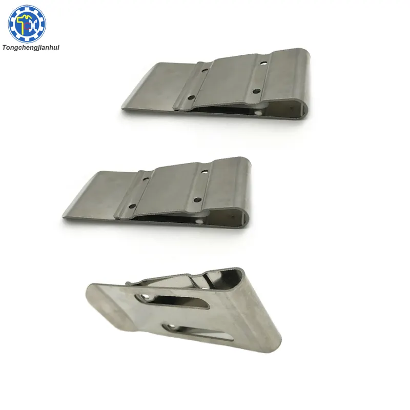 Clip da cintura per fondina in acciaio per molle in lamiera zincata ad alta precisione su misura di fabbrica professionale