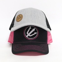 Casquettes de sport et d'extérieur en coton et maille pour hommes et femmes, avec logo personnalisé en cuir, design populaire, visière incurvée, 6 panneaux, style trucker