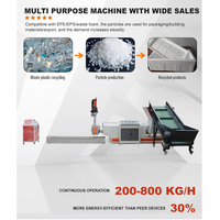 Machine à granuler le plastique laine de perle Machine de recyclage de mousse EPE Machine à granuler le plastique
