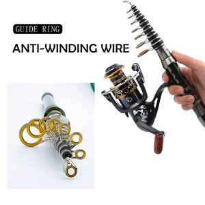 Caña de Pescar Telescópica de Fibra de Carbono, Combo de Carrete Giratorio de Acción Media EVA, Juego de Señuelos y Aparejos para Pesca en Agua Salada y Dulce - Product Image 5