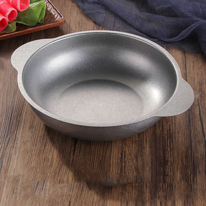 Pot chaud de style coréen en acier inoxydable mat épaissi en or Bassin à nouilles à soupe à double oreille Bassin rond multi-usages <span class=keywords><strong>pour</strong></span> cuisinière à gaz - Product Image 5
