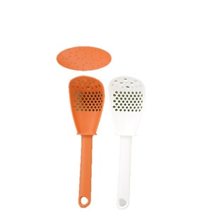 Multi Purpose Cooking Spoon Strainer Rice Spoon Garlic Grinder Potato Masher Kitchen Utensil <b>Set</b> 3 <b>Pieces</b> - Product Image 5