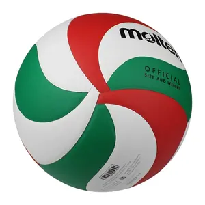 Pelota de voleibol deri topu resmi boyut 5 yumuşak pu voleybol eğitim veya maç için lamine voleybol