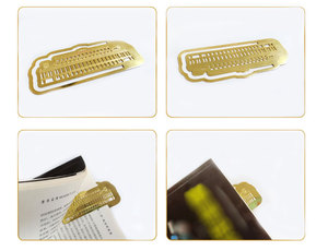 Personalized Luxury Laser Engraved Logo Silver Sublimation Blank Custom Metal Clip <strong>Bookmark</strong> - Product Image 5