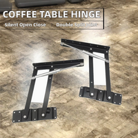 Accessoires de quincaillerie pour table basse en fer style européen B02-1, charnière de levage et de pliage avec ouverture et fermeture silencieuses