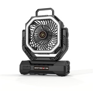 Ventilateur de camping rechargeable OEM avec lumière LED, 20 000 <span class=keywords><strong>mAh</strong></span>, télécommande, tête oscillante, ventilateur portable d'extérieur, plus de 12 heures d'autonomie - Product Image 2
