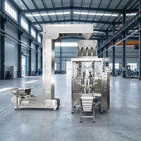 Machine d'emballage verticale automatique avec peseuse à 4 têtes et valve de décompression pour l'emballage de poudres, granulés, aliments et café