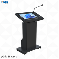 Podium numérique multimédia avec écran tactile de 21.5 pouces Pupitre de conférence de qualité supérieure Salle de contrôle Podium intelligent