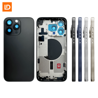 Cache-batterie en verre de remplacement pour iPhone 14/15/16, 14/15/16 Plus, 14/15/16 Pro, 14/15/16 Pro Max et coques arrière en verre pour iPhone 16e
