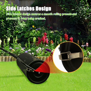 JH-Mech Metal Roller Spreader Easy to Assemble Metal Mesh Compost Spreader <strong>for</strong> Lawn and Garden <strong>Topsoil</strong> - Product Image 5