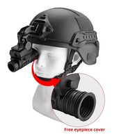 Monoculaire de vision nocturne pour la randonnée et le camping HNVG50 2560x1440 CMOS 45FOV Mode PIP Starlight Détection 400m Dispositif de montage sur casque