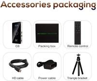 Agréable P6 Mini Projecteur DLP Android 9.0 WiFi Sans Fil Portable Film Home Cinéma Pour Smartphone Miracast Airplay