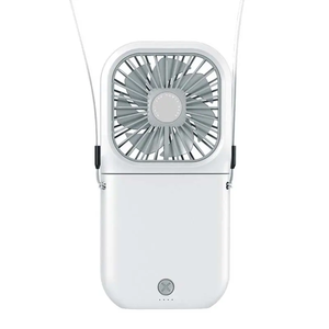 Mini Ventilador USB Portátil con Banco de Energía y Soporte para Teléfono, Ventilador de Manos Libres Tipo Collar, Recargable, Velocidades Ajustables, Uso en Escritorio - Product Image 5
